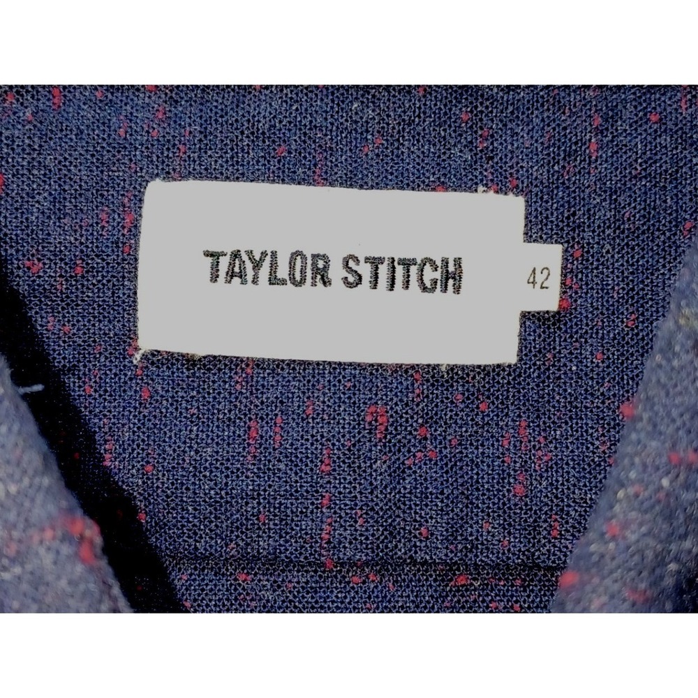 Taylor Stitch Huckberry L Button Down Navy Red Fleck Heritage Americana Layer - Picture 4 of 8